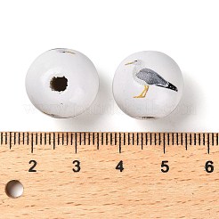 Европейский бисер из натурального дерева&nbsp;WOOD-S059-01A