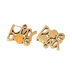 Подвески из нержавеющей стали 304 с эмалью&nbsp;STAS-C137-01D-G