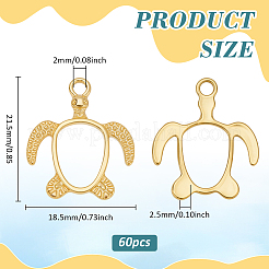 Подвески из сплава с открытой спиной&nbsp;FIND-PH0026-70G