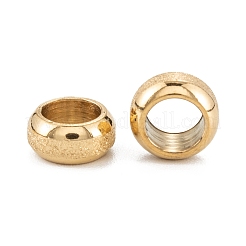 Ионное покрытие (ip) матовые 201 нержавеющая сталь европейские бусины&nbsp;STAS-B020-13G