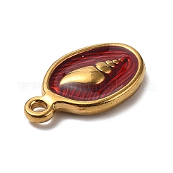 Подвески из нержавеющей стали 304 с эмалью&nbsp;STAS-P395-03A-G