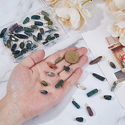 50 шт. подвески из натурального индийского агата&nbsp;G-DC0001-43