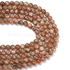 Натуральный Sunstone бисер пряди&nbsp;G-C280-B18-10mm