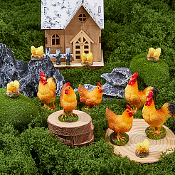 12 шт. 3 стиля смоляных животных&nbsp;RESI-FH0001-68