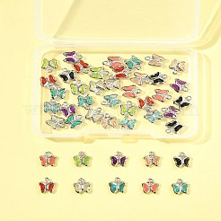 45шт 9 цвета стеклянные подвески&nbsp;KK-FS0001-67