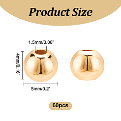 Стойки обшивки латунные бусины&nbsp;KK-LP0001-08G-03