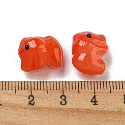 Прозрачные стеклянные бусины ручной работы&nbsp;GLAA-N0028-01G