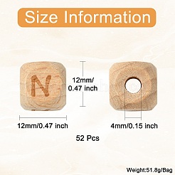 2 пакетик деревянных бусин&nbsp;WOOD-CJ0001-99