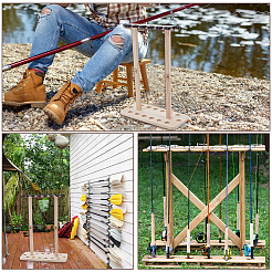 Деревянные подставки для удочек&nbsp;ODIS-WH0331-23