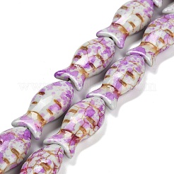 Синтетических нитей бирюзовые бусы&nbsp;TURQ-F019-01G