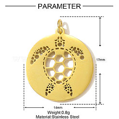 Подвески из нержавеющей стали 304&nbsp;STAS-OY001-35G
