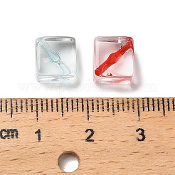 Прозрачные акриловые бусины&nbsp;MACR-F084-03