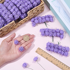 288шт. искусственный цветок из пенопласта и железа&nbsp;AJEW-SP0003-58C