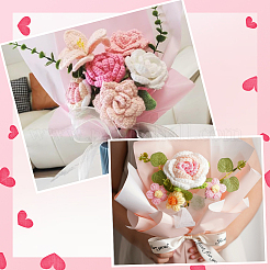 1 набор букетов из искусственных цветов из полиэстера&nbsp;AJEW-SC0031-25A