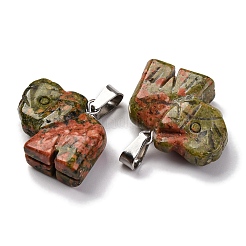 Природные подвески Unakite&nbsp;G-B127-05P-12