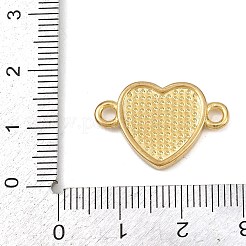 Подвески-соединители в форме сердца из латуни с эмалью&nbsp;KK-L251-08G-02