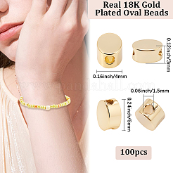 100 шт. Латунные бусины&nbsp;KK-BBC0022-70