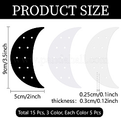 15 шт. 3-х цветные акриловые органайзеры для сережек&nbsp;EDIS-WH20015-003