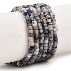 Природный содалит бисер нитей&nbsp;G-G345-C32-2x4mm