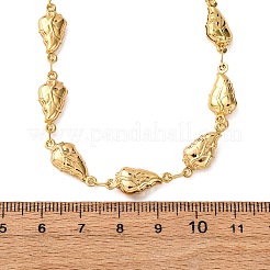 Женские ожерелья из нержавеющей стали 304 в форме листа&nbsp;NJEW-G178-10G