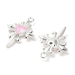 Подвески из сплава со стразами&nbsp;PALLOY-D028-06A-S-RS