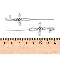 Серьги-крючки Viking Knot из нержавеющей стали 316&nbsp;AJEW-C044-19AS