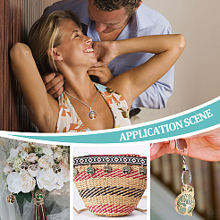 8шт 4 стиля подвески из натуральных и синтетических смешанных драгоценных камней&nbsp;G-PH0002-39P