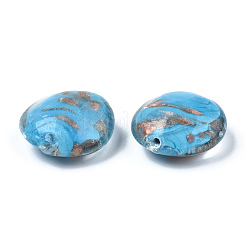 Бусины ручной работы бусины золотого песка&nbsp;LAMP-N031-01-05