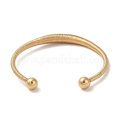 Открытый браслет-манжета из нержавеющей стали 304&nbsp;BJEW-D021-01B-G