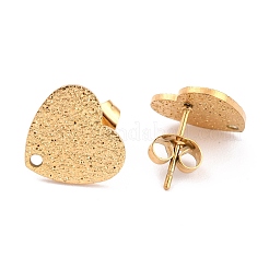 Ионное покрытие (ip) 304 нержавеющая сталь гвоздики фурнитура для сережек&nbsp;X-EJEW-O104-14G