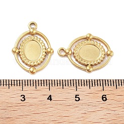 Оправы для подвесок из нержавеющей стали 304 в виде кабошонов&nbsp;X-STAS-P364-07G