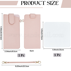 1 шт. сумки для хранения очков из искусственной кожи&nbsp;AJEW-CN0005-76C