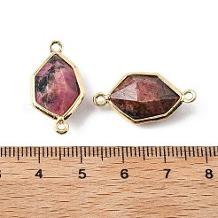 Подвески с граненым соединителем из натурального смешанного камня&nbsp;G-H323-05G