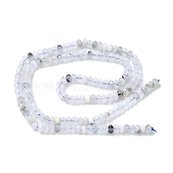 Нити из натуральных белых турмалиновых бусин&nbsp;G-L651-B05-4x2mm-01