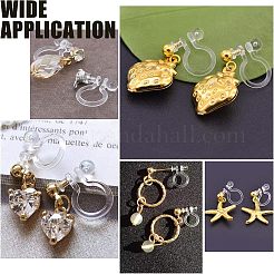 32 шт. 4 стиля фурнитуры для сережек-клипс из нержавеющей стали 304 и пластика&nbsp;STAS-UN0037-98