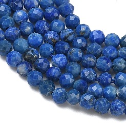 Нитки бусины из натурального ляписа-лазури&nbsp;G-B168-A03-2mm