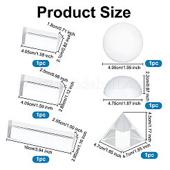 6шт. 6 стиля стеклянная тройная призма&nbsp;GLAA-OC0001-54