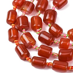 Натуральный красный агат бисер нитей&nbsp;G-F825-C01-01