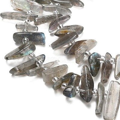 Природные лабрадорита бисер нитей&nbsp;G-Z124-C01-01-1