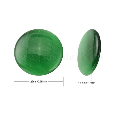 Кабошоны кошачьего глаза&nbsp;CE-J002-25mm-M-1
