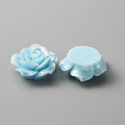 Непрозрачные кабошоны из смолы&nbsp;RESI-WH0013-18F-1