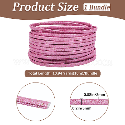 10м складной шнур из блестящей искусственной кожи&nbsp;OCOR-GF0004-11A-1