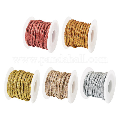 25 ярд двухцветного круглого полиэстерового шнура золотистого металлика&nbsp;OCOR-TA0002-58-1