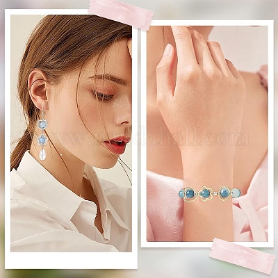 100шт ccb пластиковая рамка для бусин&nbsp;CCB-YW0001-64G-1