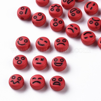 Непрозрачные акриловые бусины из огнеупорного кирпича MACR-N008-42-C02-1