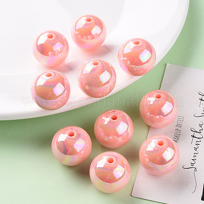 Непрозрачные акриловые бусины X-MACR-S370-D20mm-A12-1