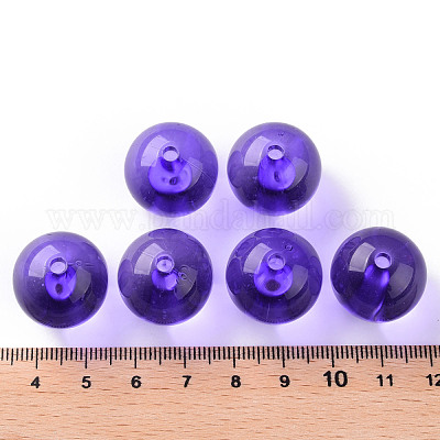 Прозрачные акриловые бусины&nbsp;MACR-S370-A20mm-748-1