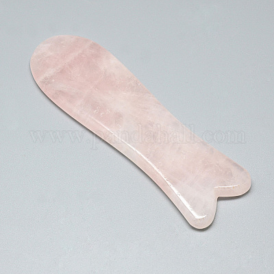 Натуральный розовый кварц гуа-ша доски&nbsp;LS-G-S265-12-1