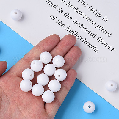 Непрозрачные акриловые бусины&nbsp;LS-X-MACR-S370-C6mm-01-1