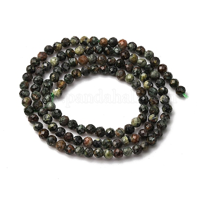 Природные SERAPHINITE нитей бисера&nbsp;G-RM2025-A42-3mm-1